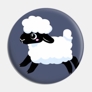 Simple Fluffy Lamb 4 Pin