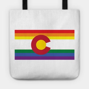 Colorado Gay Pride Rainbow Flag Tote