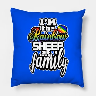 I'm the Rainbow sheep of my family! Pillow