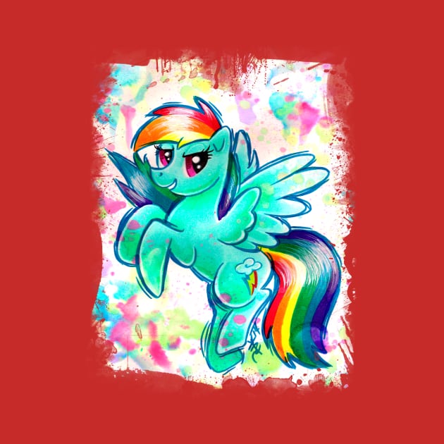 Rainbow Dash by JerZyTattoos