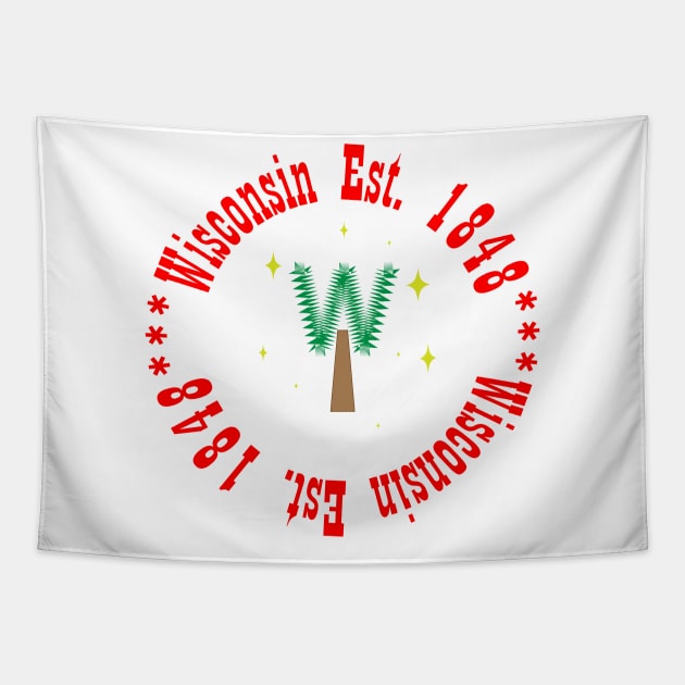 Wisconsin Lover Tapestry by Indimoz