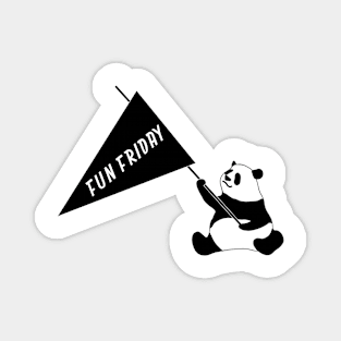 Panda's Fun Friday Magnet