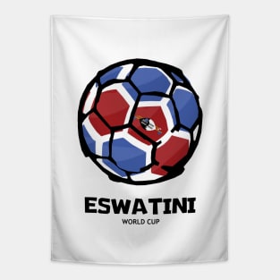 Eswatini Football Country Flag Tapestry