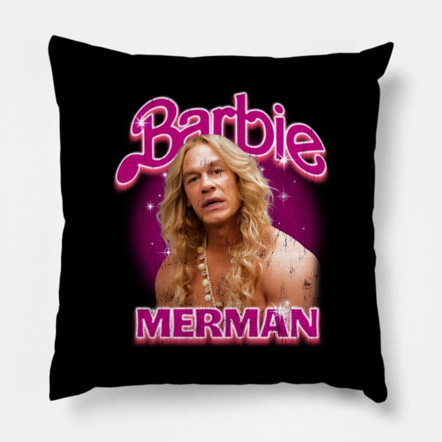 John Merman Vintage Pillow by jeffreybeard