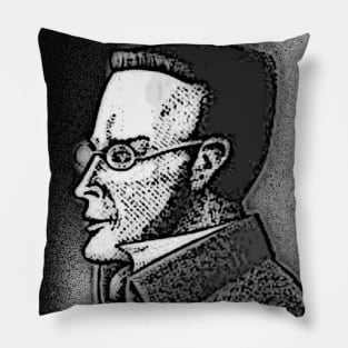 Max Stirner Black And White Portrait | Max Stirner Artwork 15 Pillow