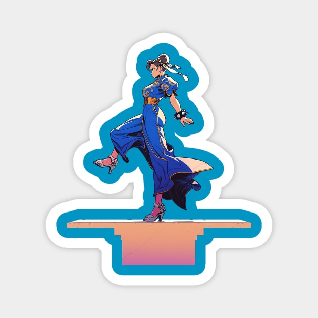 chun li Magnet by weirdesigns