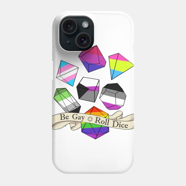 Dnd Dice for All! Phone Case by Beansprout Doodles