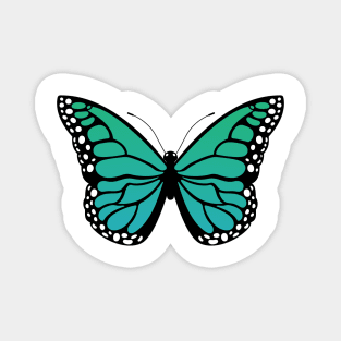 Mariposa monarca - TURQUOISE Magnet