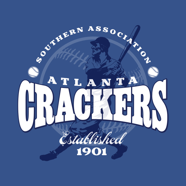 Atlanta Crackers Baseball by MindsparkCreative
