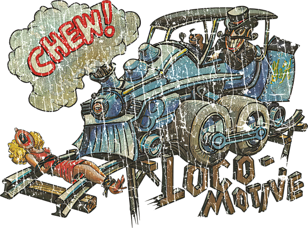 Weird Wheels Loco-Motive 1980 Kids T-Shirt by JCD666