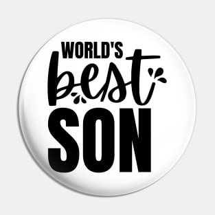 World's Best Son Pin