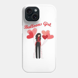 Balloons Girl Phone Case