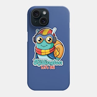 Cute Snail Skiing Killington Mountain Phone Case