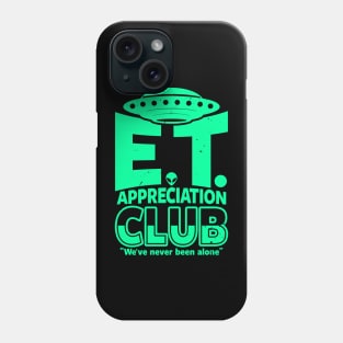 Funny Retro Vintage Alien ET UFO Believer Funny Meme Phone Case