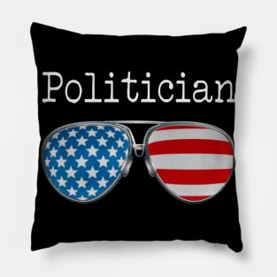 USA PILOT GLASSES - POLITICIAN Pillow