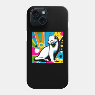 Pop Art Ermine - Sleek Winter Wildlife Phone Case