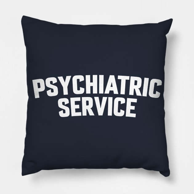 PSYCHIATRIC SERVICE Pillow by LOS ALAMOS PROJECT T