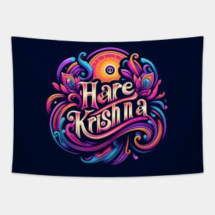 Trippy Hare Krishna Tapestry