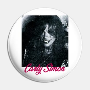 Vintage Carly Simon // 80s Style Pin