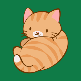 Kawaii Orange Tabby Cat T-Shirt