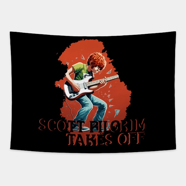 Scott Pilgrim Takes Off Tapestry by Pixy Official