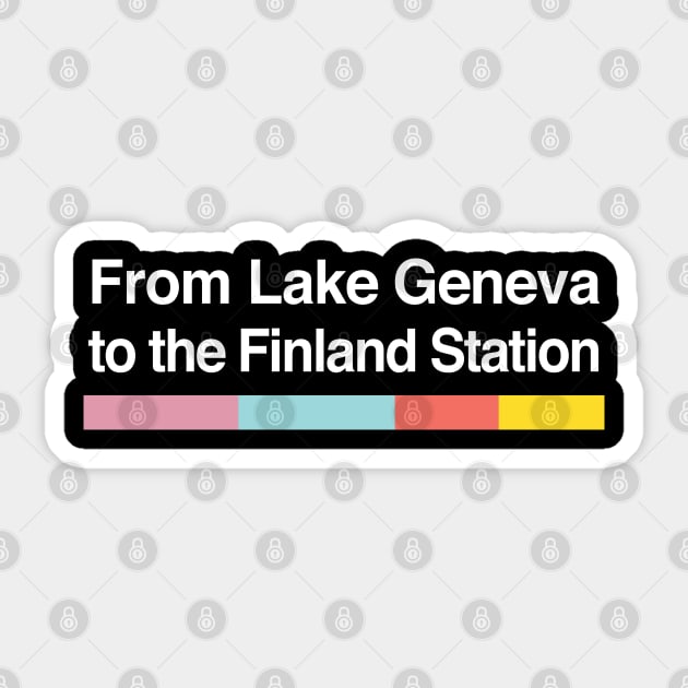 To the Finland Station]