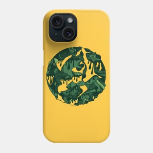 Forrest Green Circle of Drip Phone Case