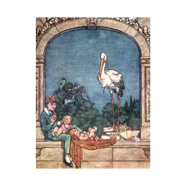 The Storks by William Heath Robinson by vintage-art