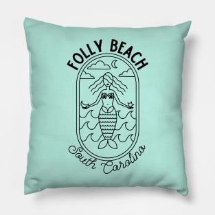 Folly Beach South Carolina SC Tourist Souvenir Pillow