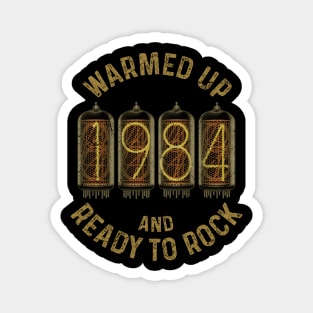 Vintage 1984 Rock Birthday Magnet