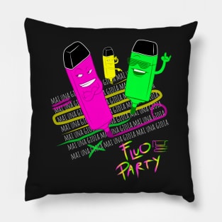 Fluo Party #mainagioia Pillow