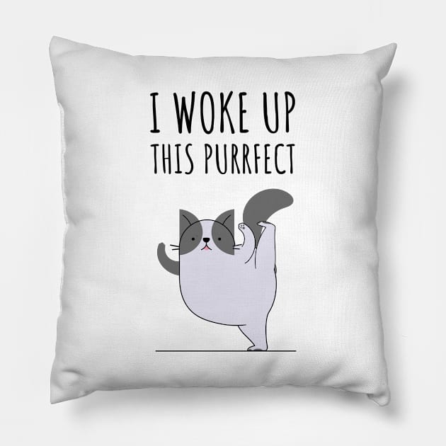 I Woke Up This Purrfect Pillow by juinwonderland 41