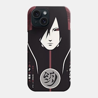 Sinister Japanese Anime Character with Japanese Letters Phone Case