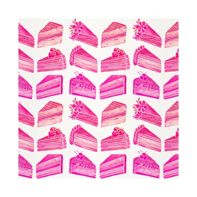 Pink Cake Slices by CatCoq