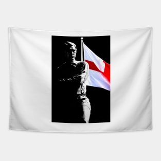 Bobby Moore Statue England Flag Wembley Stadium Tapestry