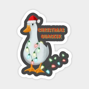 Christmas Quacker funny Xmas joke Magnet