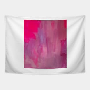 Strawberry Dream Pink Abstract Art Tapestry