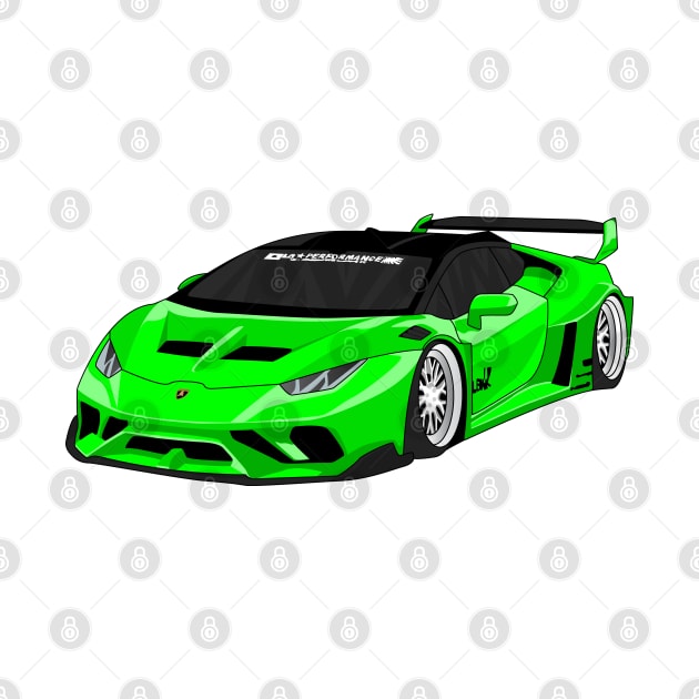 lamborghini huracan LIME by VENZ0LIC