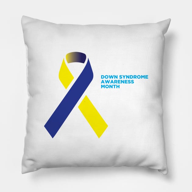 Down Syndrome Awareness Month Raising Awareness Gift Pillow by Designtigrate