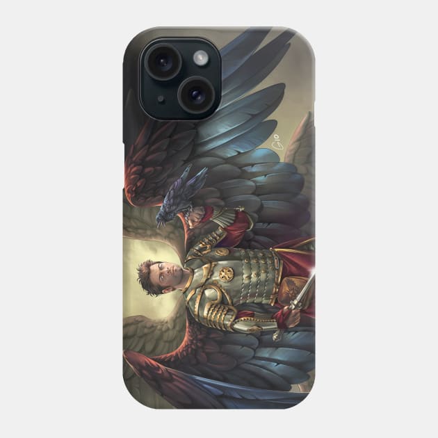 Castiel Winged Hussar - Close Phone Case by GioGui