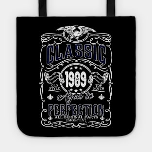 35th Birthday Gift for Men Classic 1989 Perfection Tote