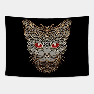 Decorative cat head Tapestry