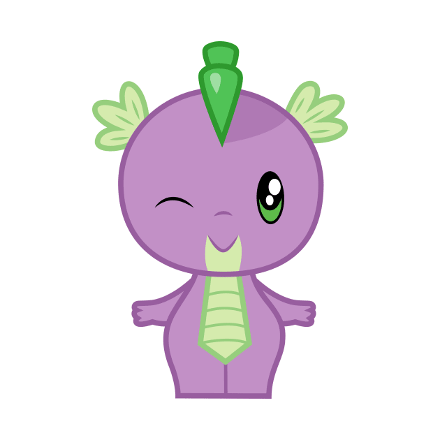 Cutie Mark Crew Spike by CloudyGlow