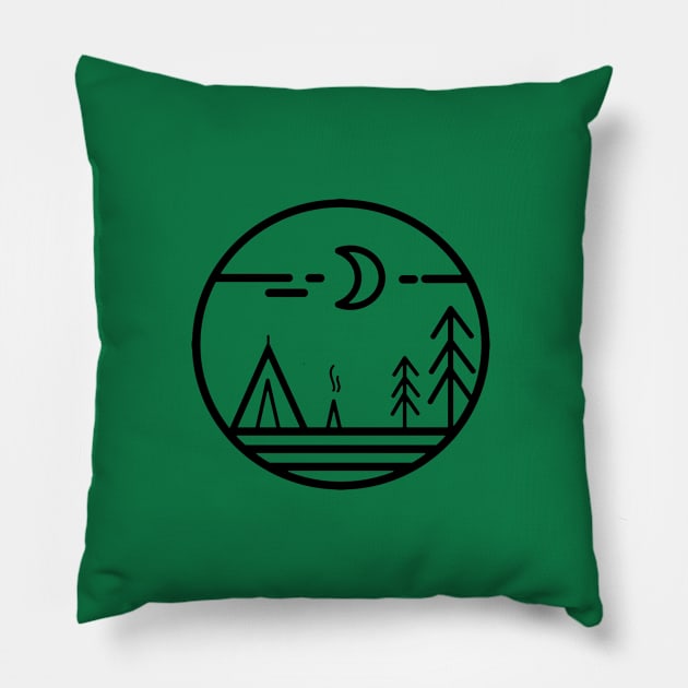 Camp Logo Pillow by TaliDe