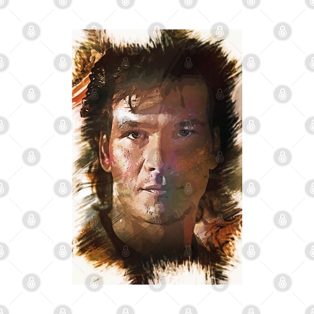 Patrick Swayze - Custom Digital Artwork by Naumovski