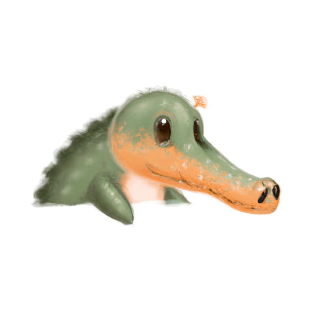 Cute Alligator Drawing by Play Zoo