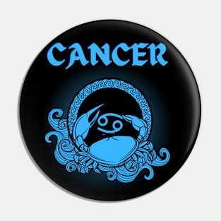 Cancer Crab Gothic Style Pin