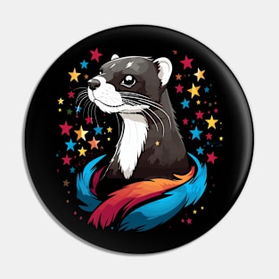 Patriotic Weasel Pin