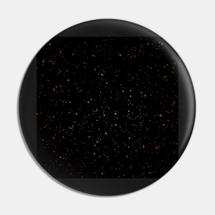 Subtle Orange Starscape Pin