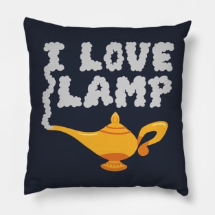 I Love Lamp Pillow